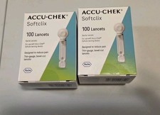 Accu-chek Softclix 100 Lancets, 2 Boxes New, Sealed