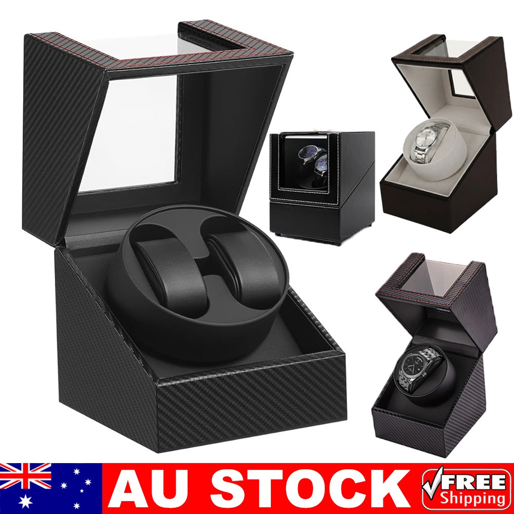 Automatic Double/Single Watch Winder Display Box Rotator Watches Display Case