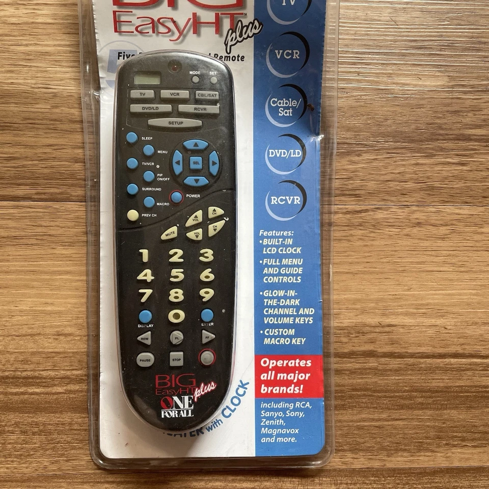 Big Easy HT Plus Five Device Universal Remote New In Sealed Original Package - Image 3 of 4