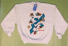 Crazy Shirts Kliban Okinawa map cat NEW with tag sweatshirt, Medium