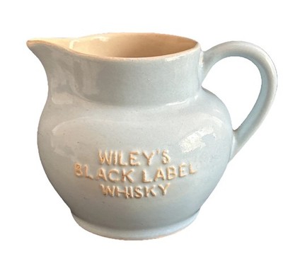 Wiley's Black Label Whisky & Tennants Gold Label Gerstenwein kleiner Krug - selten