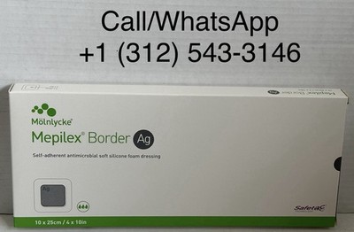 Molnlycke Mepilex Border Ag 4'' x 10'', 395790 Box Of 5