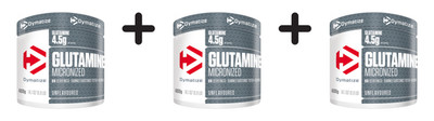 3 x Dymatize Glutamine Micronized (400g) Unflavored (83,29 EUR/kg)