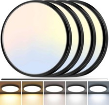 4Pack LED Flush Mount Ceiling Light, 12 Inch 24W Dimmable Round Ceiling Fixture,