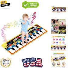 Piano Mat, Toddler Toys Musical Mat with 25 Music Sounds Floor Piano Keyboard...