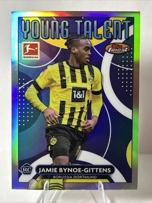 2022 Topps Finest Young Talents Jamie Bynoe-Gittens #FT-JB Rookie RC Refractor