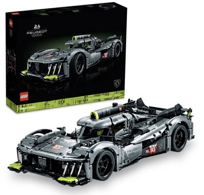 LEGO Technic Peugeot 9X8 24H Le Mans Hybrid Hypercar 42156-Collectible Race Car.