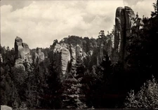 RPPC Prachov Rocks Cesky Raj Bohemia Czech Republic vintage postcard x257