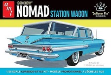 Amt 1960 Chevrolet Nomad Station Wagon - Plastic Model Car Kit - 125 Scale