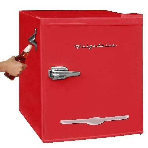 Frigidaire - Retro 1.6 Cu. Ft. Mini Fridge w/ Side Bottle Opener - Red   NEW!!! - Image 2 of 4