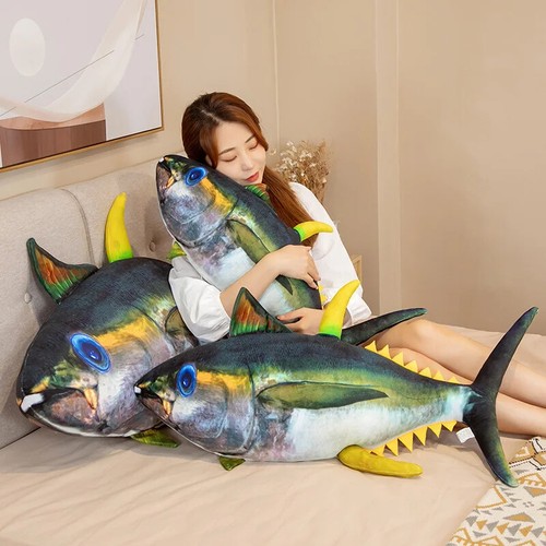 Nuovo Pesce Peluche Giocattolo Peluche Morbido Pesce Peluche Cuscino Divano Regalo Bambini - Foto 11 di 17
