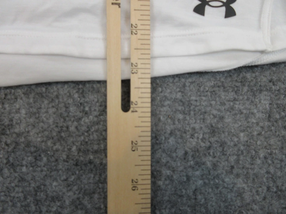 Camisa Under Armour Mujer Mediana Blanca Sin Mangas Sudadera con Capucha Ligera Damas Foto 3 de 4