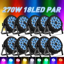 270W 18LED PAR Light RGBW Stage Bar Wash Lighting DMX DJ Disco Party Show Light