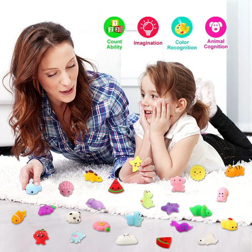 Squishies Squishy Toy 24Pcs Party Favors for Kids Mochi Squishy Toy Moji Kids Mi - 第 2/12 張圖片