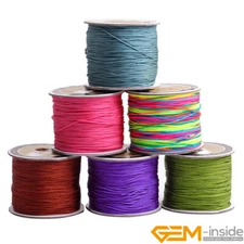 0.8mm Chinese Knot Nylon Cord Shamballa Macrame Beading String Sewing 120 Meters