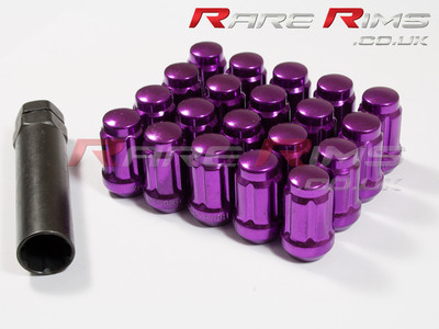 Lila Spline Radmuttern x 20 12x1,25 passend für Nissan Skyline R32 R33 R34 GTR GTS-T
