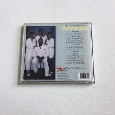 THE BARRINO FAMILY−MIRACLES Miracles by Barrino Family (CD, Jun-2000, First Lite) for