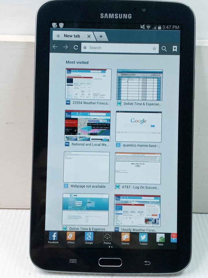 Samsung Galaxy Tab 3 16GB AT&T Working Condition - Image 3 of 4