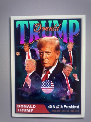 Donald Trump 2024  47  Custom ACEO Card Trump Style