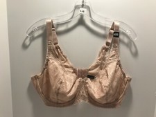 NWT Nude Beige Felina Unlined Underwire Bra Lou Lou US 40DD Lace 115027 L16