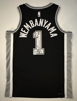 Victor Wembanyama Signed Nike Jersey #1 Pick Inscrip Fanatics