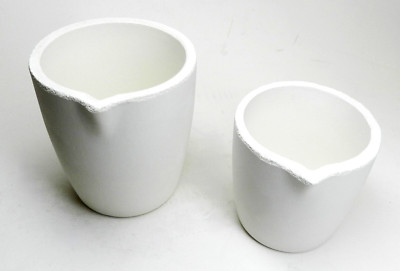 Crucible Melting Scrap Gold & Silver Metals Cup Type Crucibles Set of 2 - ITALY