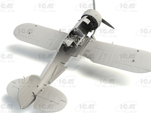 Gloster Sea Gladiator Mk.II WWII British Naval Fighter ICM 32042 model kit 1:32 - Picture 12 of 14