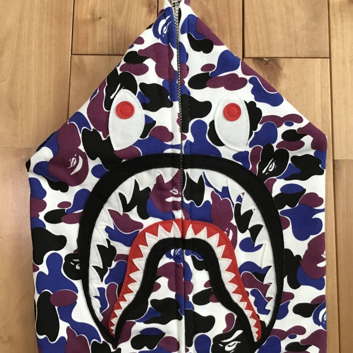 2024 Hong Kong Store Camo BAPE shark full zip hoodie A
