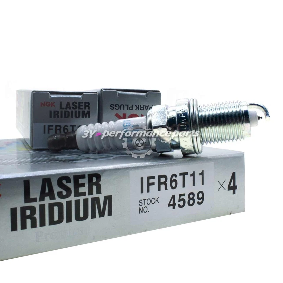 Kit de bujías láser de iridio de 6 piezas #4589 para Toyota Lexus conjunto OEM NGK IFR6T-11 Foto 3 de 4