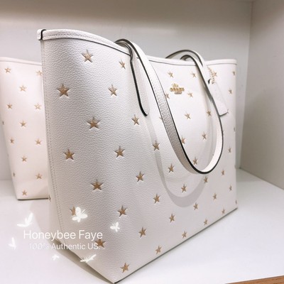 NWT COACH City Tote Bag With Star Print CZ937 | eBay