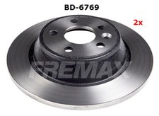 2 Bremsscheiben hinten Fremax BD-6869 302mm, für Ford Focus Galaxy Kuga Mondeo