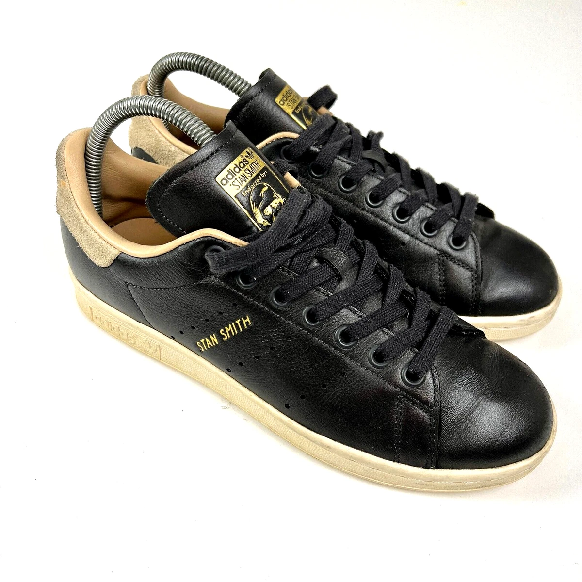 Adidas Stan Smith BB5164 Women's Black Gold Leather Upper