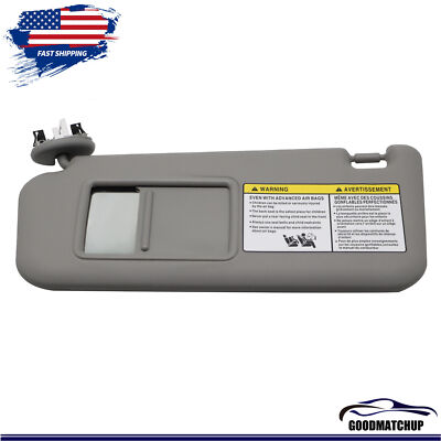 Driver Left Side Gray Sun Visor 74320-42501-B2 Fit For 2006-2012 Toyota RAV4