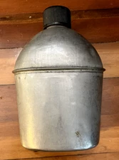 Original USGI US Military WWII WW2 U.S. VOLLRATH 1945 Steel Canteen World War II