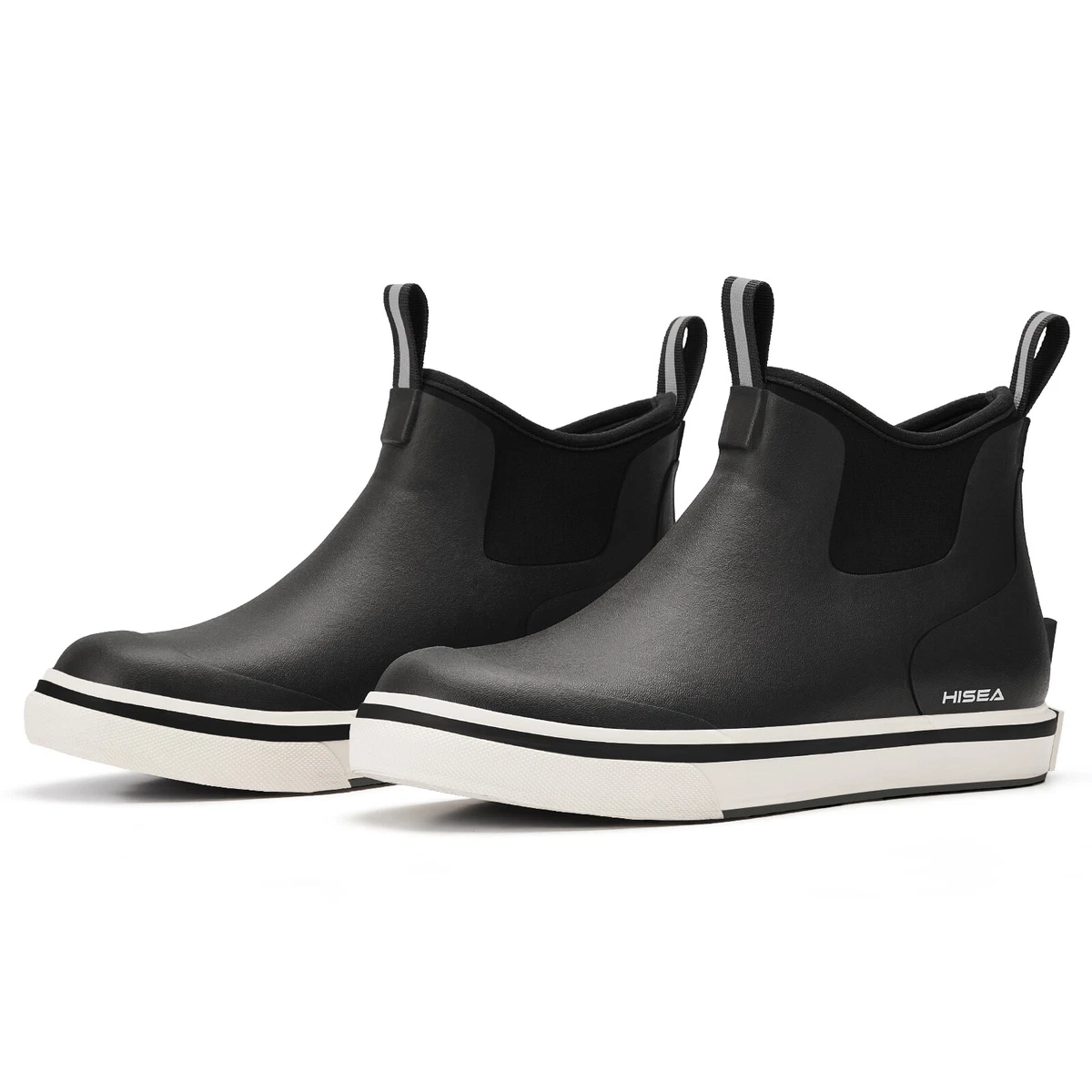 HISEA Men s Ankle Deck Boots Waterproof Fishing Rain Sport Hunting Camp Chelsea