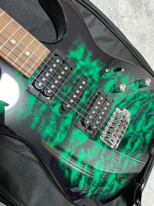Electric Guitar Ibanez GIO Series Quilted Top Green eBay