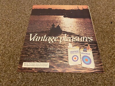 PTRBK8 ADVERT 13X11 VANTAGE CIGARETTES