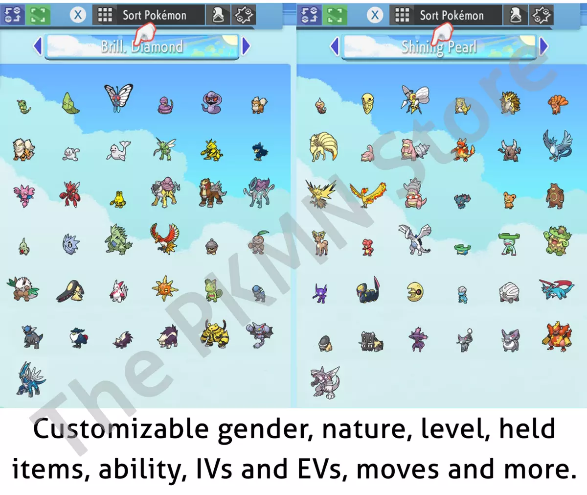 Every version exclusive Pokemon in Brilliant Diamond