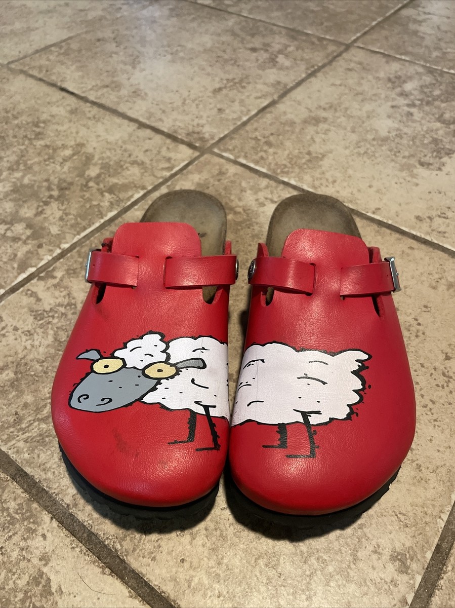 BIRKENSTOCK Birki's Woodby Kay Sheep Mule Clog Red Sz 3 | eBay BIRKENSTOCK Birki's Woodby Kay Sheep Mule Clog Red Sz 3 | eBay