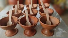 Ice cream cup dessert cup bowls tub with dom snack base ball clay eco friendly 