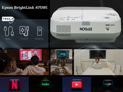 3LCD Projector UST for Education, Work, and Remote Training 2600 Lumens WXGA USB - 第 1/13 張圖片