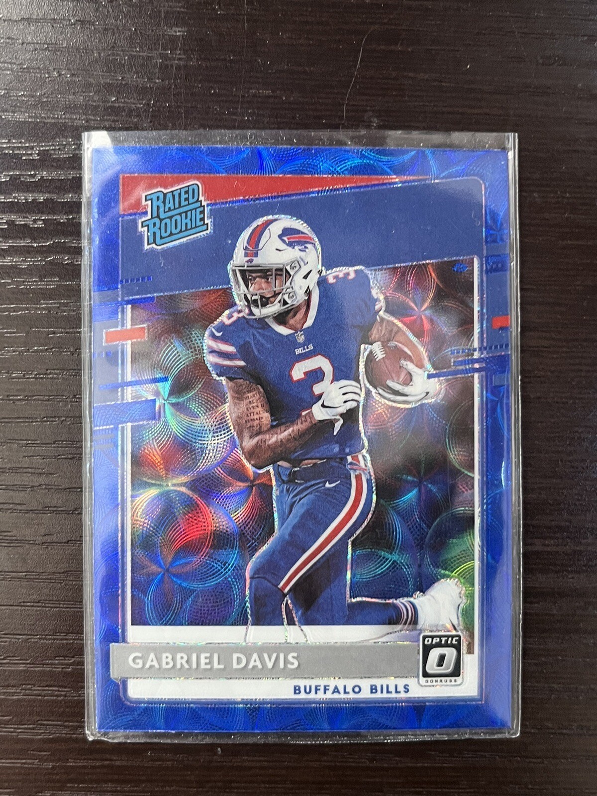 2020 Donruss Optic Gabriel Davis Blue Scope Prizm Rated Rookie RC #187 Bills