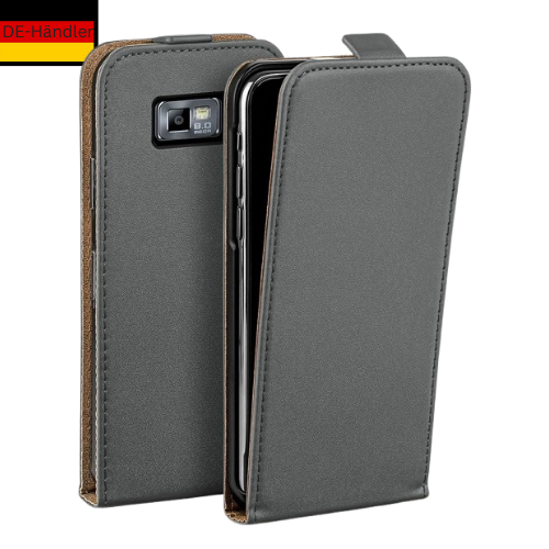 Klapphülle für Samsung S2 i9100 Smartphone Kunstleder Handyhülle Magnet Tasche - Bild 1 von 7