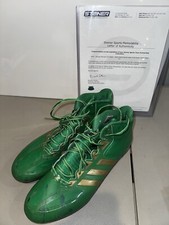 2013 GAME USED NOTRE DAME FOOTBALL Shamrock Series GEORGE ATKINSON CLEATS COA