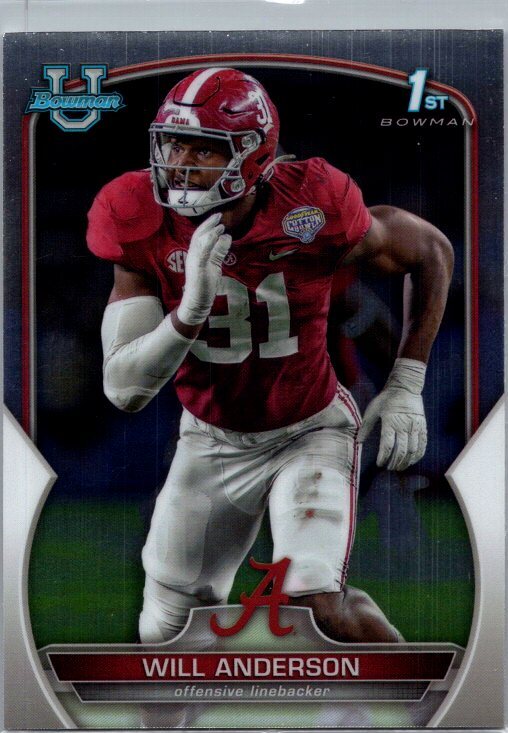 2022 Bowman Chrome University #52 Will Anderson