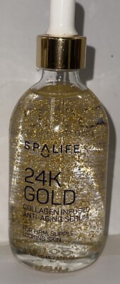 SPALIFE 24K GOLD  COLLAGEN INFUSED ANTI AGING SERUM FOR FIRM SKIN 1-3.7fl.oz