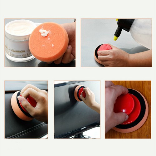 6 Teile Hand Polierschwamm Puck Applikator Schaumstoff Polierpad Auftragsschwamm - Bild 11 von 13