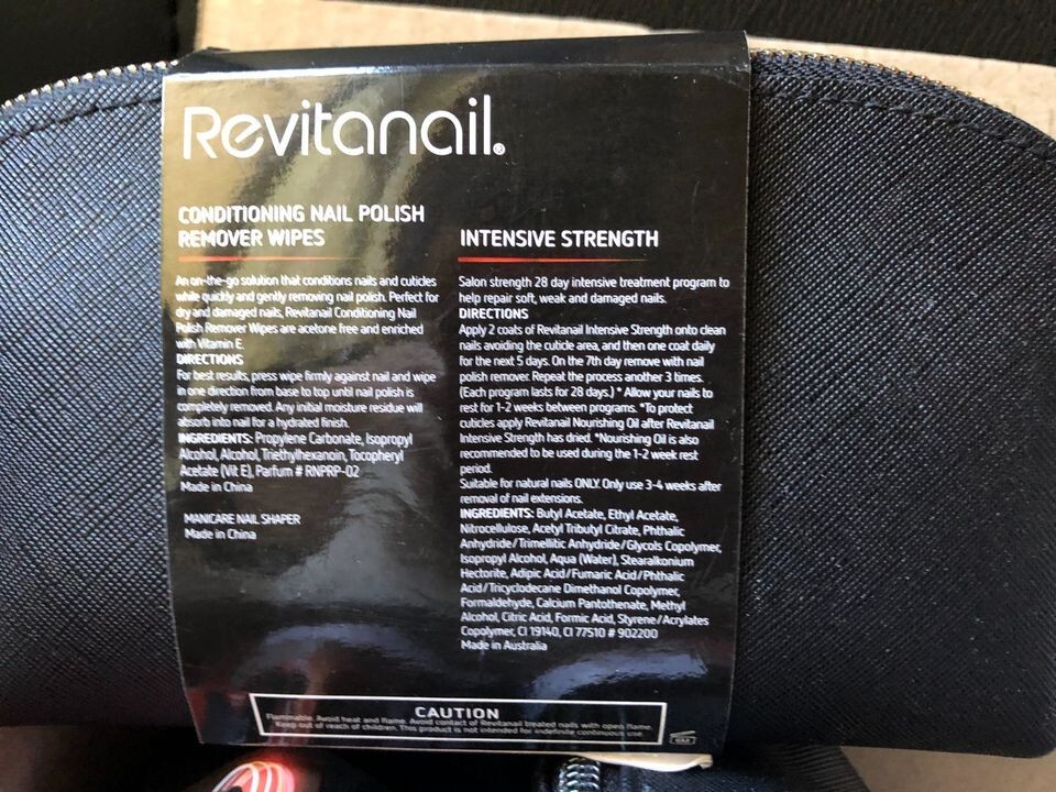 Revitanail Nail Care Gift Pack Intensive Strengthener 30mL Polish Remover NEW eBay