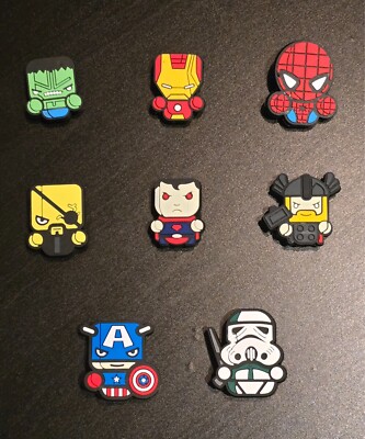 Marvel Superhelden Schuh Charms - Multichoice - je 1 £!