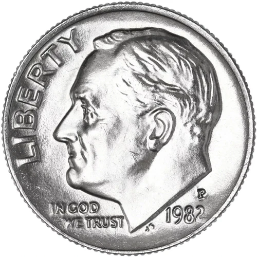 1982 P Roosevelt Dime Brilliant Uncirculated BU